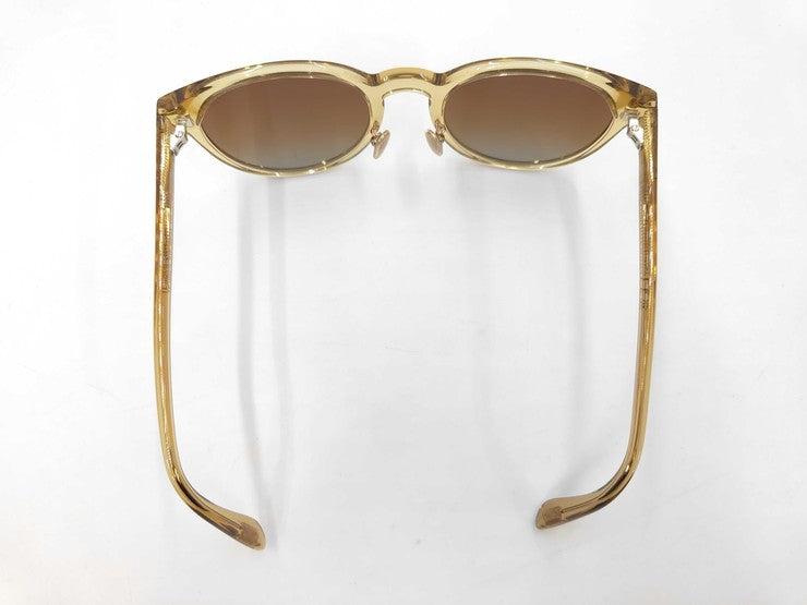 TOM FORD トムフォード サングラス TF1052-K クリアゴールド系 プラスチック ユニセックス ウェリントン 美品