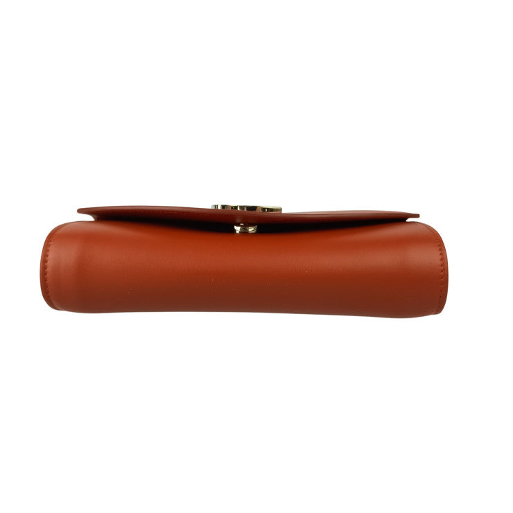 CHRISTIAN LOUBOUTIN クリスチャン ルブタン ショルダーバッグ LOUBI54 WALLET ON A R689 ROUQUINE TU 1235118 オレンジ系 レザー レディース チェーンウォレット ルビ54 ゴールド金具 新品未使用展示品