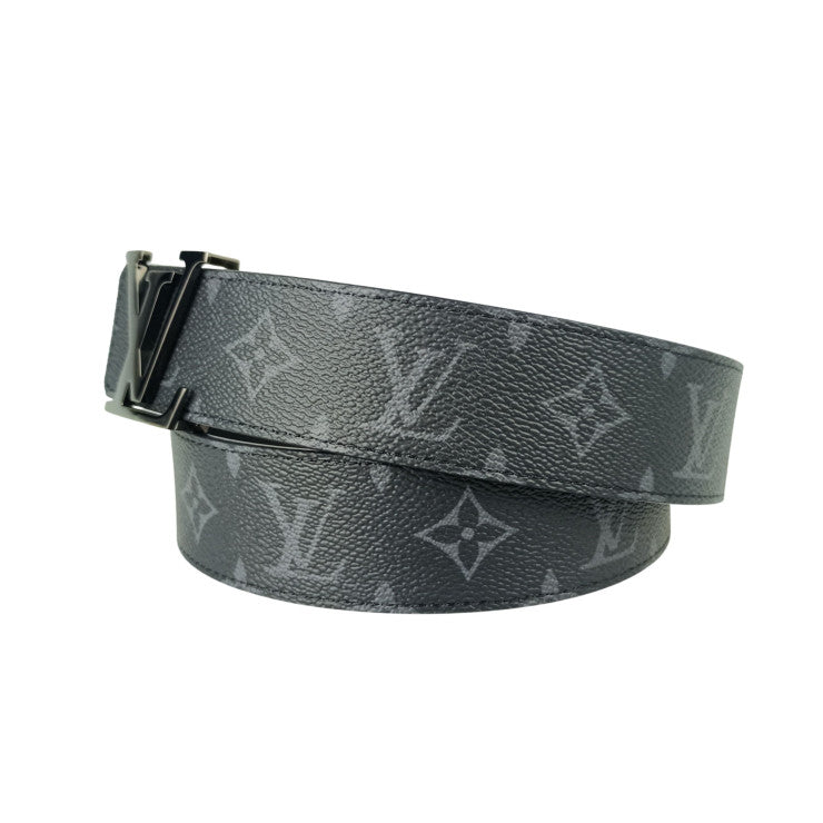 LOUIS VUITTON ルイヴィトン ベルト サンチュール M9043 ブラック系 モノグラムエクリプス メンズ 美品