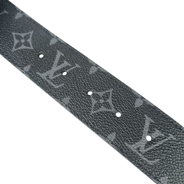 LOUIS VUITTON ルイヴィトン ベルト サンチュール M9043 ブラック系 モノグラムエクリプス メンズ 美品