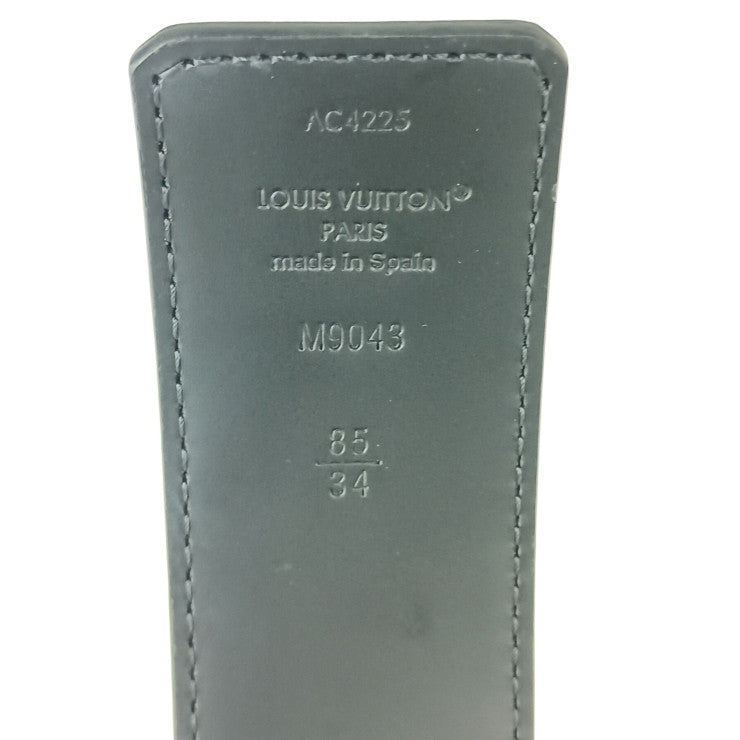 LOUIS VUITTON ルイヴィトン ベルト サンチュール M9043 ブラック系 モノグラムエクリプス メンズ 美品