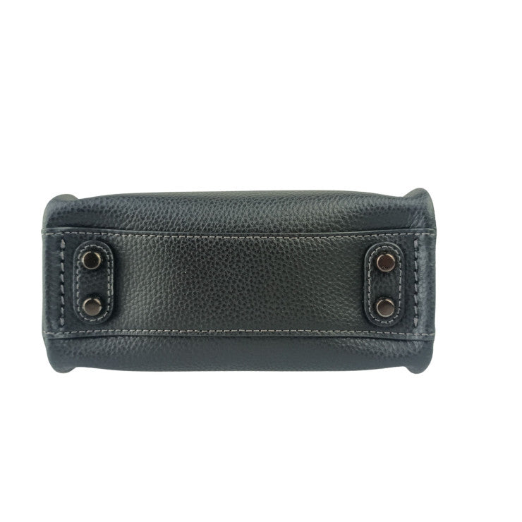 COACH コーチ ハンドバッグ リレー トート バッグ 17・レキシー CCL17 ブラック マルチ系 ポリッシュド ペブル レザー メンズ 2WAY ショルダーバッグ 超美品