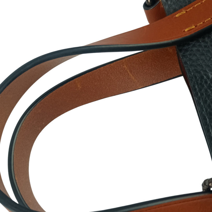 COACH コーチ ハンドバッグ リレー トート バッグ 17・レキシー CCL17 ブラック マルチ系 ポリッシュド ペブル レザー メンズ 2WAY ショルダーバッグ 超美品