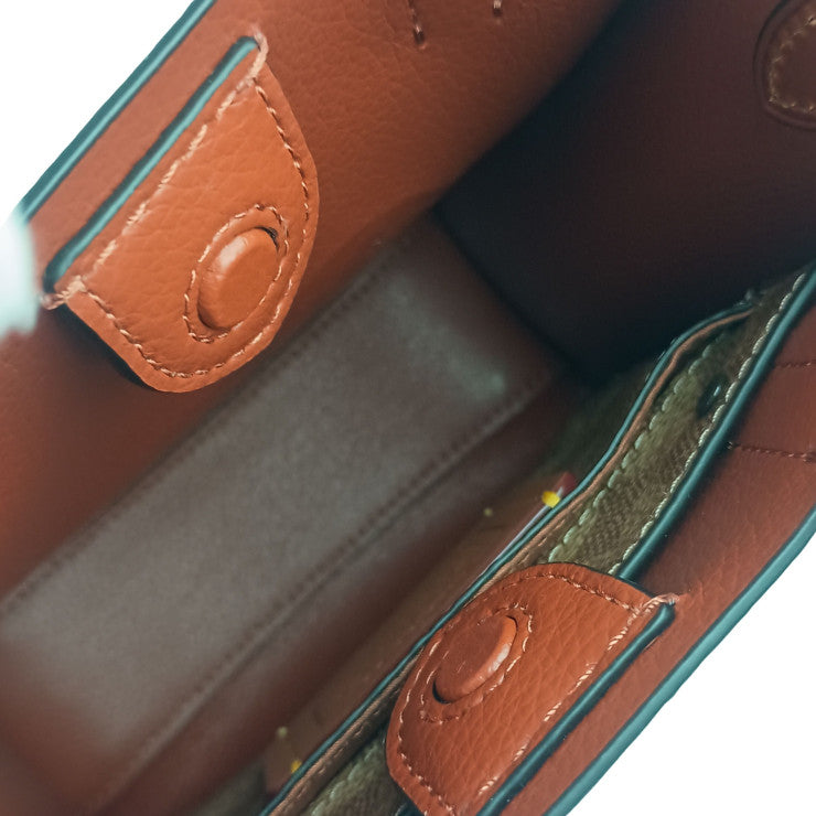 COACH コーチ ハンドバッグ リレー トート バッグ 17・レキシー CCL17 ブラック マルチ系 ポリッシュド ペブル レザー メンズ 2WAY ショルダーバッグ 超美品