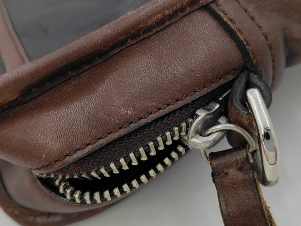 COACH コーチ ビジネスバッグ レキシントン F70662 ブラック系 ブラウン レザー メンズ ブリーフケース