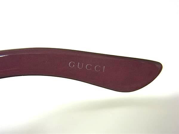 GUCCI グッチ サングラス バンブー GG2991/F/S パープル系 プラスチック レディース ホースビット ゴールド金具 アジアンフィット 美品