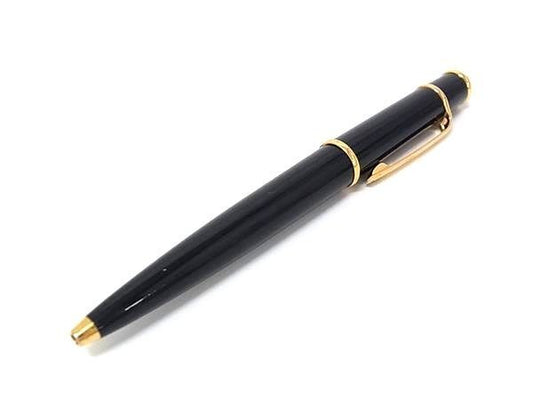 Cartier カルティエ ボールペン Diabolo de Cartier ディアボロ ドゥ カルティエ ブラック ゴールド ブルー系 レジン メンズ 筆記用具 文房具 美品