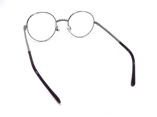 CHANEL シャネル 眼鏡 オプティカルフレーム 2186 シルバー系 × ダークパープル クリアライトブラウン系レンズ メタル プラスチック レディース 伊達メガネ サングラスココマーク 超美品