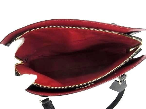 COACH コーチ ハンドバッグ テイタム キャリーオール C4078 ブラック系 レザー レディース 2WAY ショルダーバッグ トートバッグ ゴールド金具 超美品