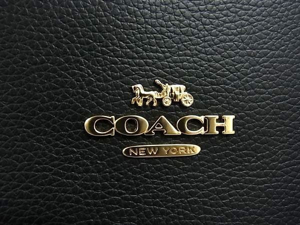 COACH コーチ ハンドバッグ テイタム キャリーオール C4078 ブラック系 レザー レディース 2WAY ショルダーバッグ トートバッグ ゴールド金具 超美品