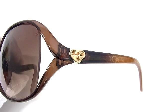 GUCCI グッチ サングラス ラブリーハート GG3792/F/S ブラウン系 プラスチック レディース アジアンフィット 美品