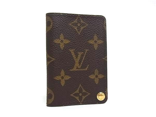 LOUIS VUITTON ルイヴィトン カードケース モノグラム ポルトカルト クレディ プレッシオ M60937 ブラウン系 PVC レザー ユニセックス 名刺入れ パスケース 美品
