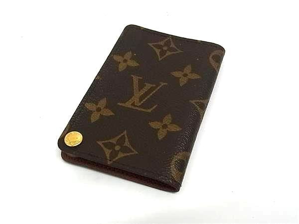 LOUIS VUITTON ルイヴィトン カードケース モノグラム ポルトカルト クレディ プレッシオ M60937 ブラウン系 PVC レザー ユニセックス 名刺入れ パスケース 美品