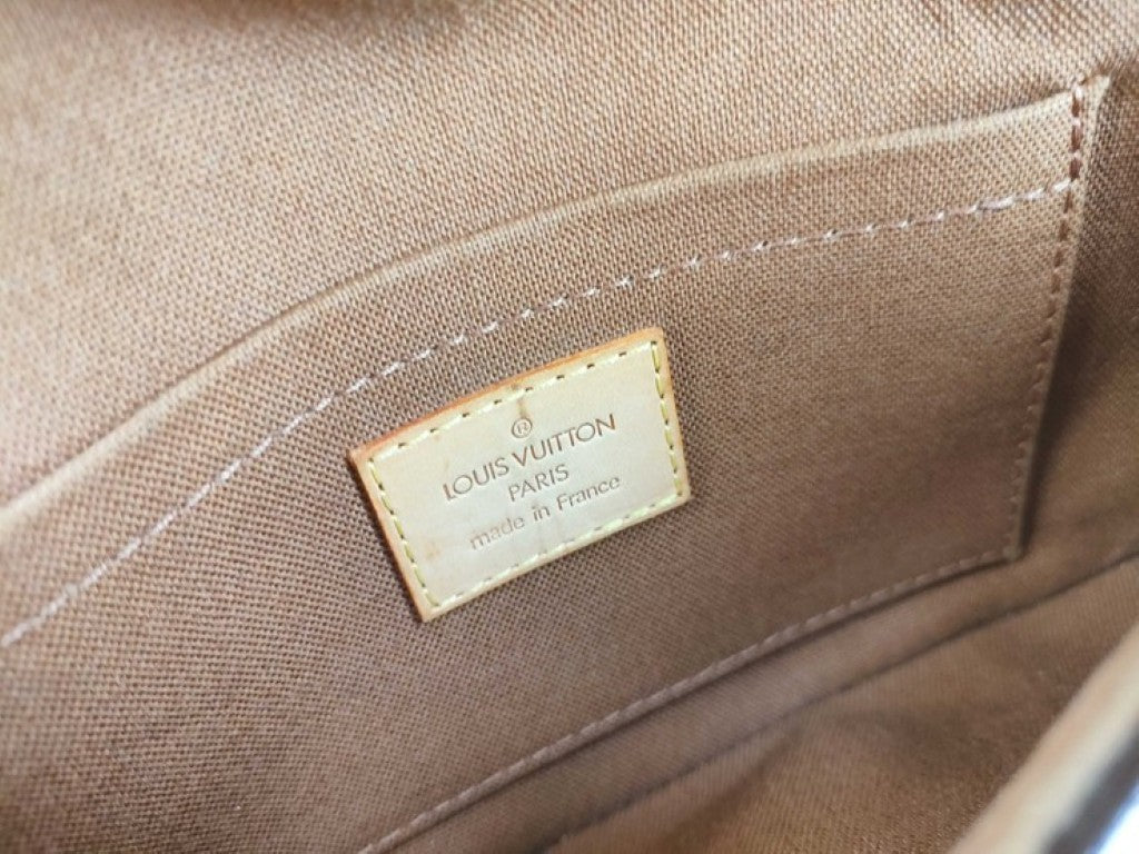 LOUIS VUITTON ルイヴィトン クラッチバッグ ポシェット マレル M51159 ブラウン系 モノグラム ユニセックス ウエストバッグ ゴールド金具 美品
