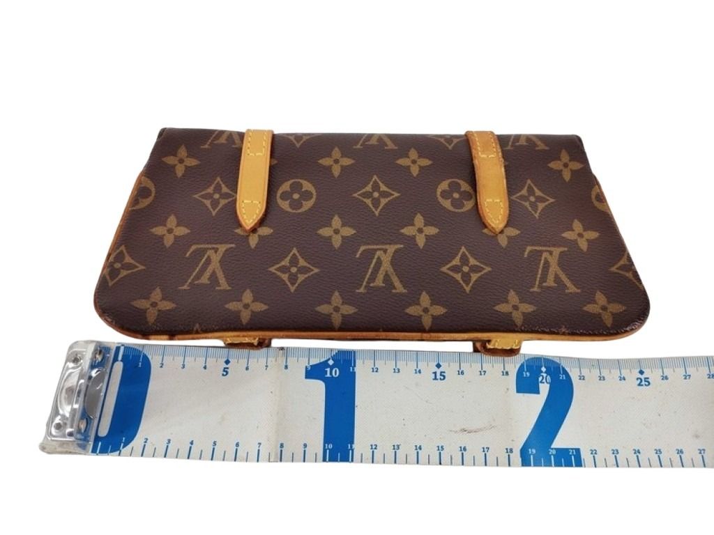 LOUIS VUITTON ルイヴィトン クラッチバッグ ポシェット マレル M51159 ブラウン系 モノグラム ユニセックス ウエストバッグ ゴールド金具 美品