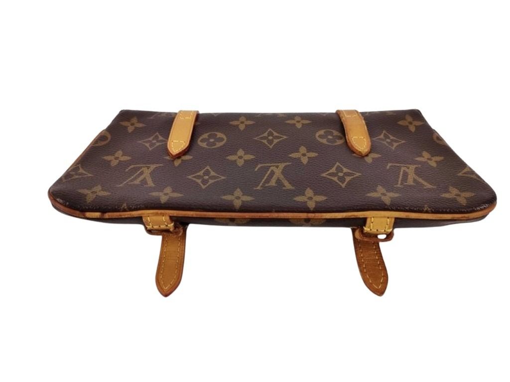 LOUIS VUITTON ルイヴィトン クラッチバッグ ポシェット マレル M51159 ブラウン系 モノグラム ユニセックス ウエストバッグ ゴールド金具 美品