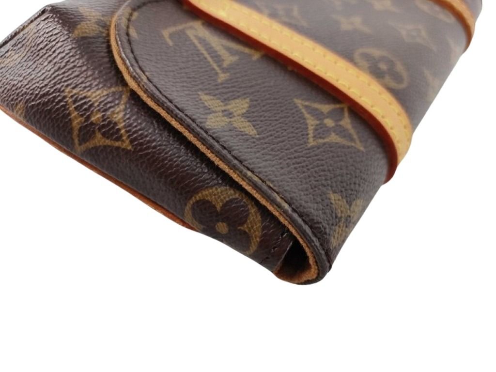 LOUIS VUITTON ルイヴィトン クラッチバッグ ポシェット マレル M51159 ブラウン系 モノグラム ユニセックス ウエストバッグ ゴールド金具 美品