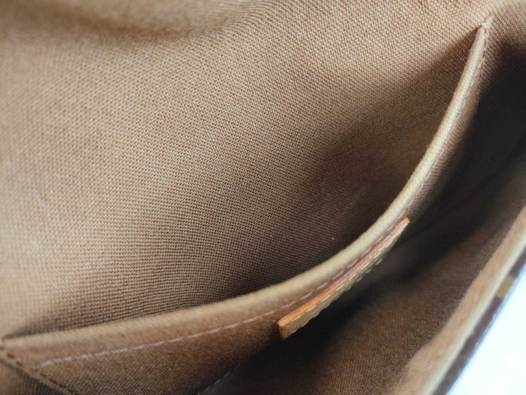 LOUIS VUITTON ルイヴィトン クラッチバッグ ポシェット マレル M51159 ブラウン系 モノグラム ユニセックス ウエストバッグ ゴールド金具 美品
