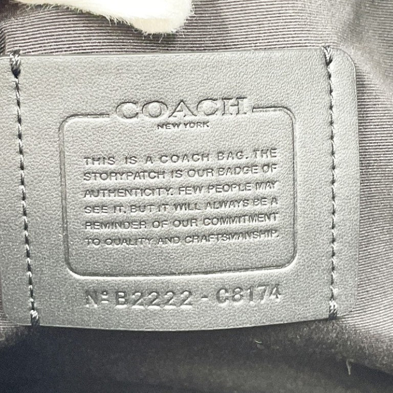 COACH コーチ ビジネスバッグ グラハム ストラクチャード ブリーフ C8174 カーキ系 レザー メンズ 2WAY ハンドバッグ 美品