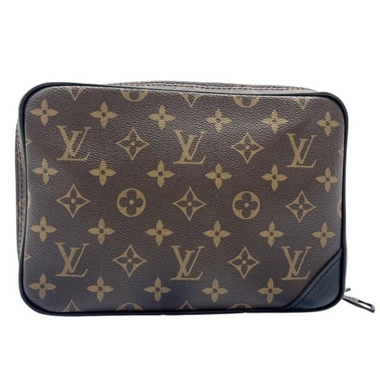 LOUIS VUITTON ルイヴィトン ショルダーバッグ ユティリティ･フロントバッグ M44468 ブラウン ブラック系 モノグラム メンズ 美品