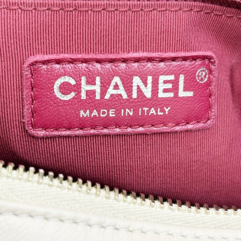 CHANEL シャネル ショルダーバッグ ガブリエル AS1521 ベージュ×ブラック系 カーフ×レザー レディース ココマーク 2WAY チェーン ゴールド シルバー金具 美品