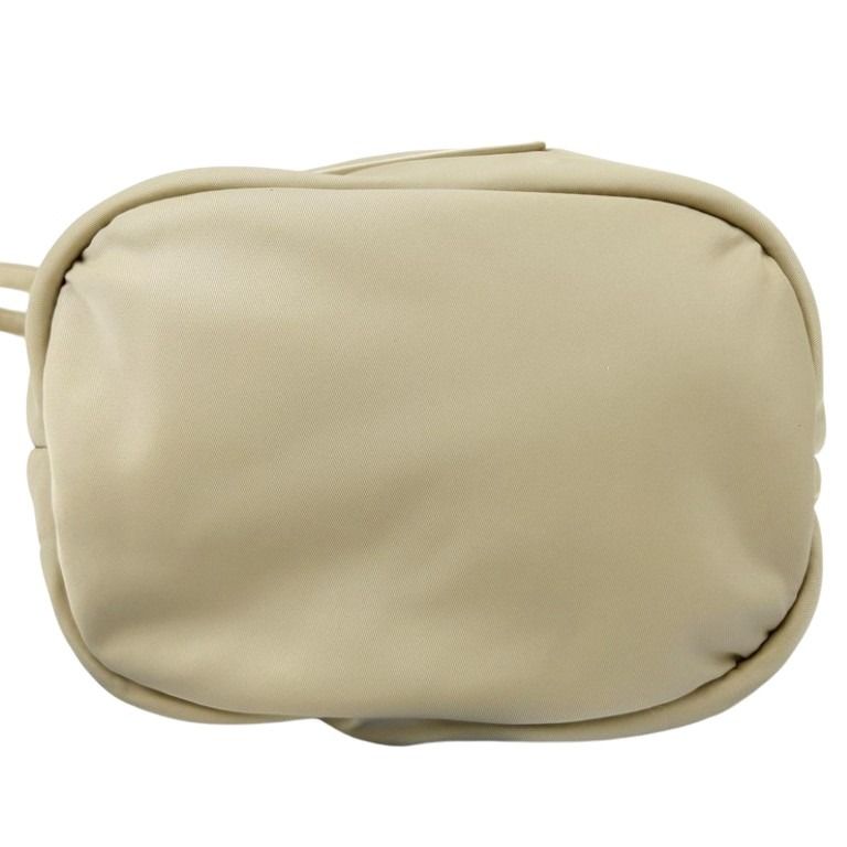 BURBERRY バーバリー ショルダーバッグ Ryle ライル ドローストリングクロスボディバッグ 8104495 ベージュ×ブラック系 ナイロン レディース シルバー金具 美品