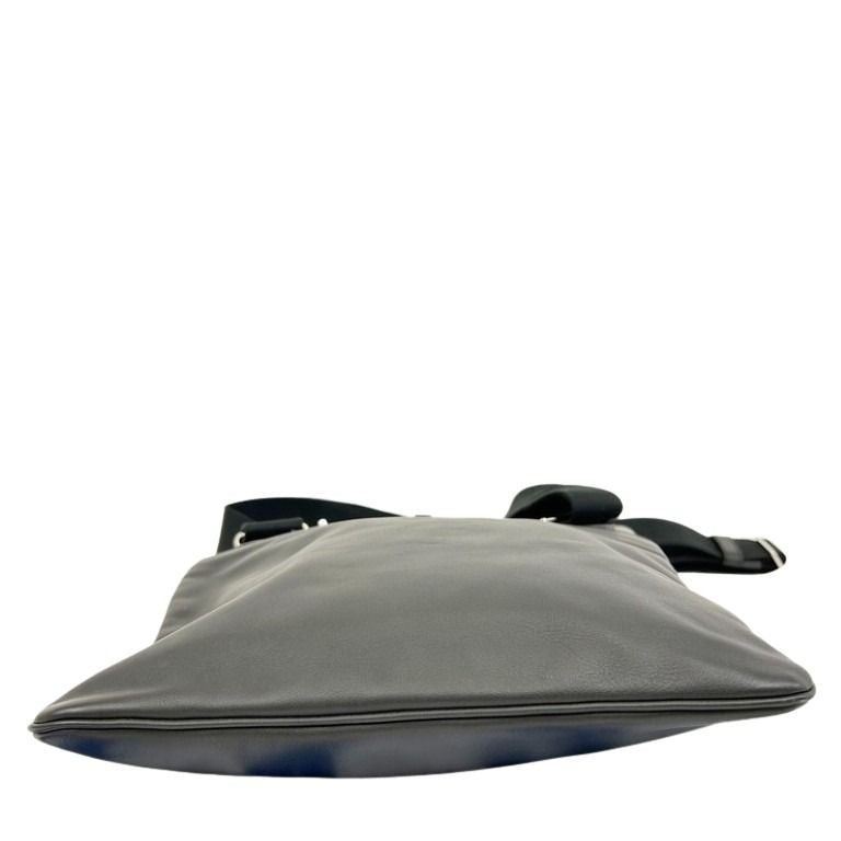 dunhill ダンヒル ショルダーバッグ ブラック系 レザー メンズ シルバー金具 美品