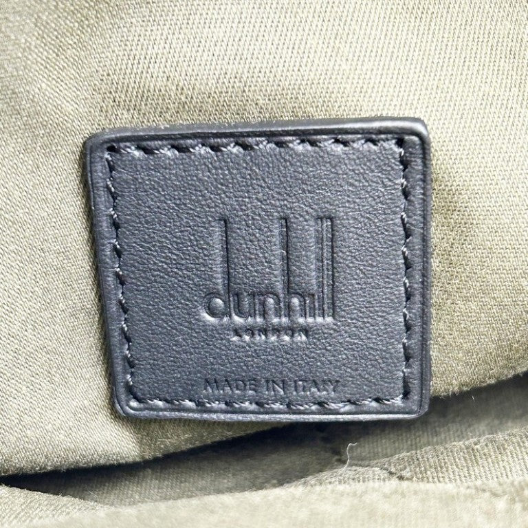 dunhill ダンヒル ショルダーバッグ ブラック系 レザー メンズ シルバー金具 美品