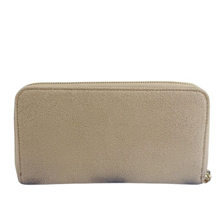 STELLA McCARTNEY ステラマッカートニー 長財布 ファラベラ 434750 ベージュ系 フェイクレザー レディース ラウンドファスナー ゴールド金具 美品