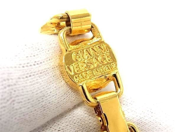 VERSACE ヴェルサーチ ブレスレット メデューサ ゴールド系 メタル レディース メダリオン 美品