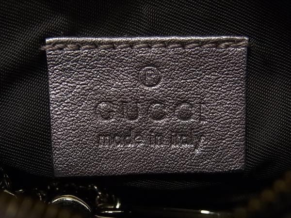 GUCCI グッチ コインケース グッチシマ 233183 ライトメタリックパープル系 レザー レディース 小銭入れ ゴールド金具 美品
