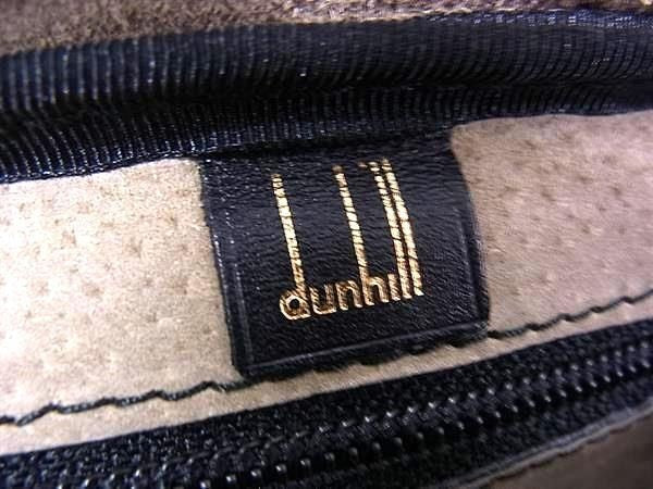 dunhill ダンヒル セカンドバッグ コンフィデンシャル クラッチバッグ ブラック系 レザー メンズ リストレット 美品