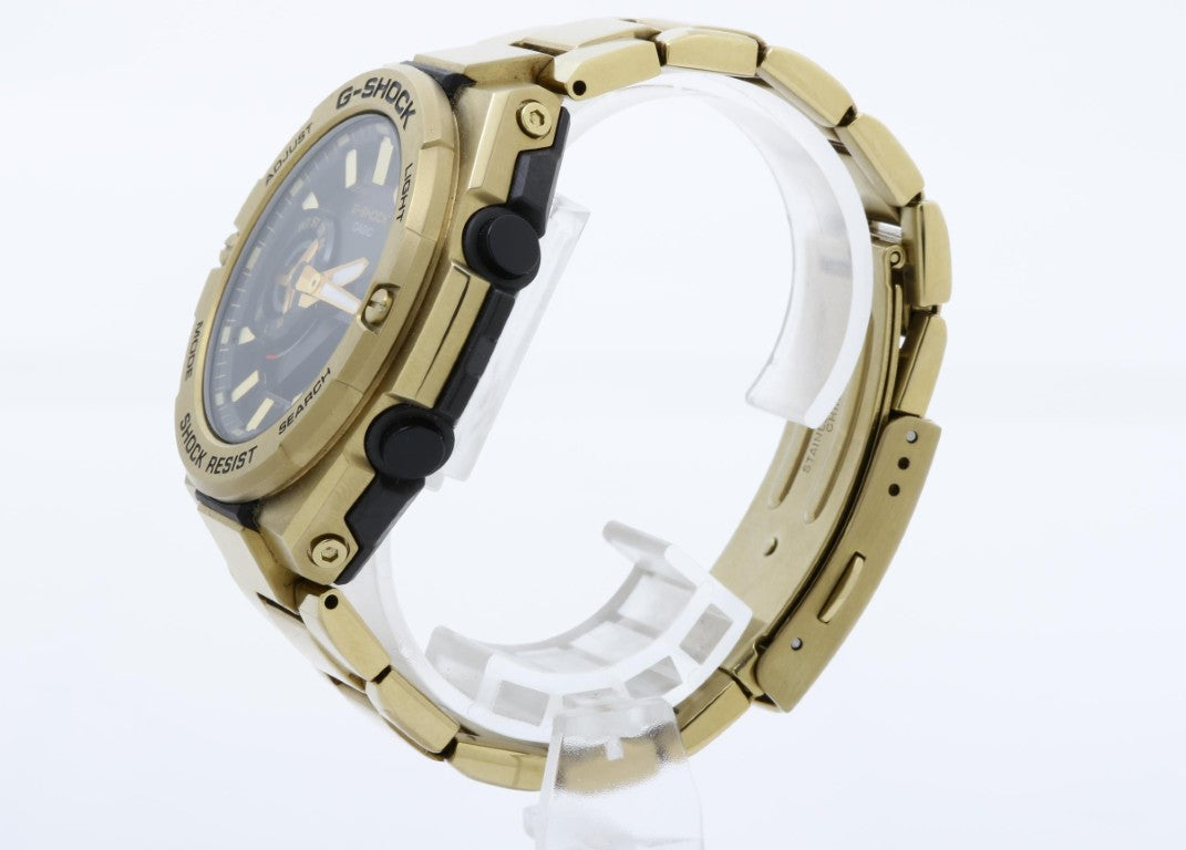 CASIO カシオ 時計 G-SHOCK G-STEEL GST-B500 Series GST-B500GD-9AJF ブラック ゴールド系 樹脂／ステンレススチール メンズ アナデジ 美品