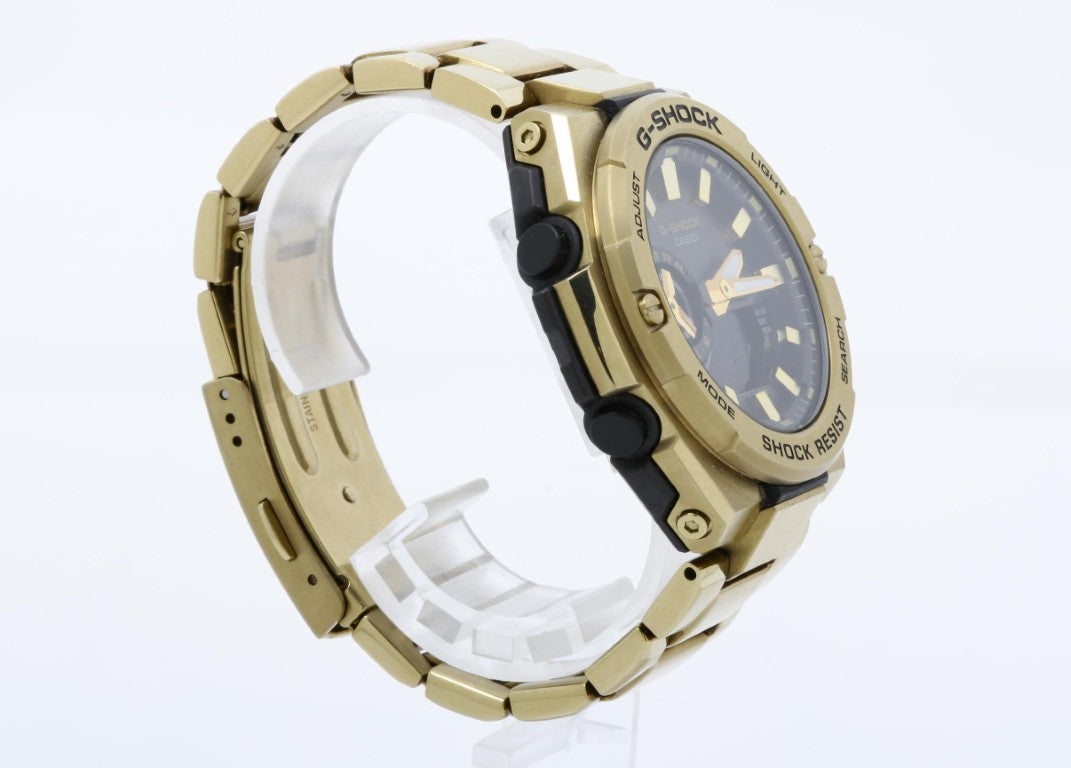 CASIO カシオ 時計 G-SHOCK G-STEEL GST-B500 Series GST-B500GD-9AJF ブラック ゴールド系 樹脂／ステンレススチール メンズ アナデジ 美品