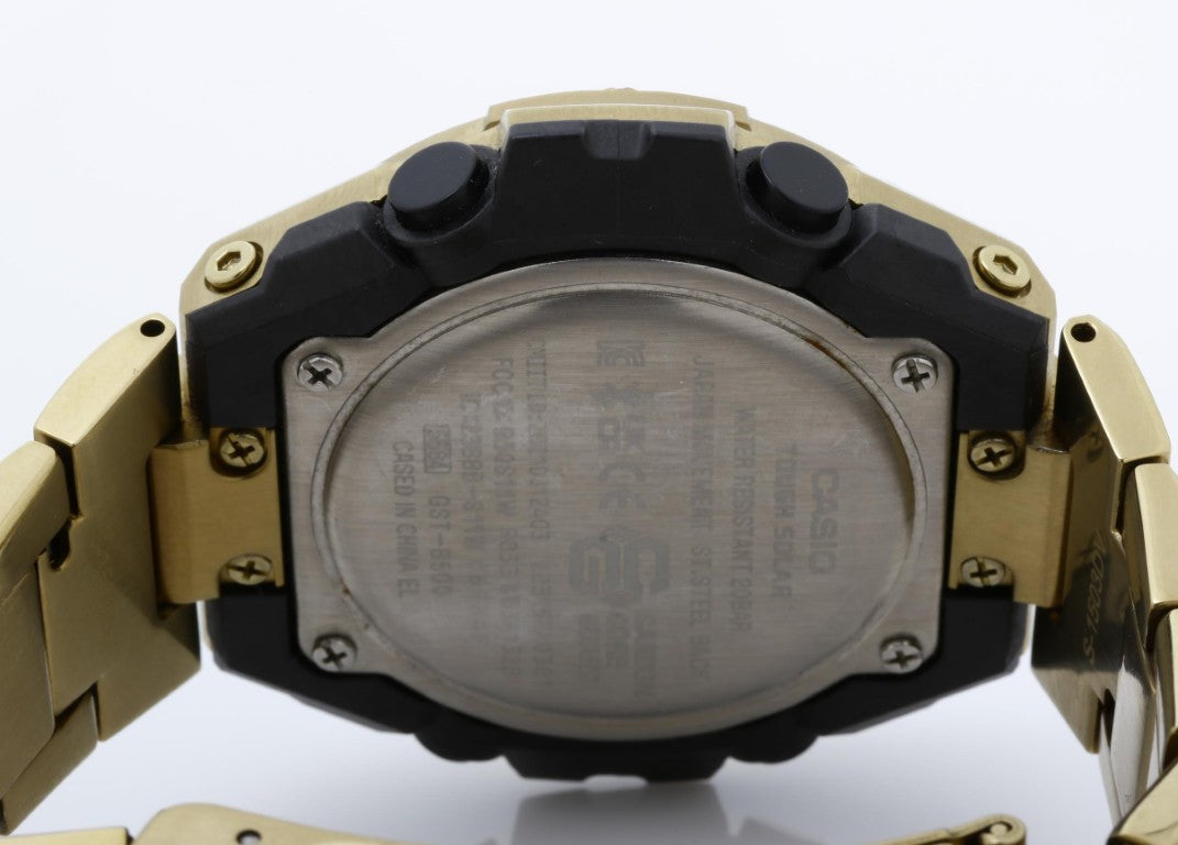 CASIO カシオ 時計 G-SHOCK G-STEEL GST-B500 Series GST-B500GD-9AJF ブラック ゴールド系 樹脂／ステンレススチール メンズ アナデジ 美品
