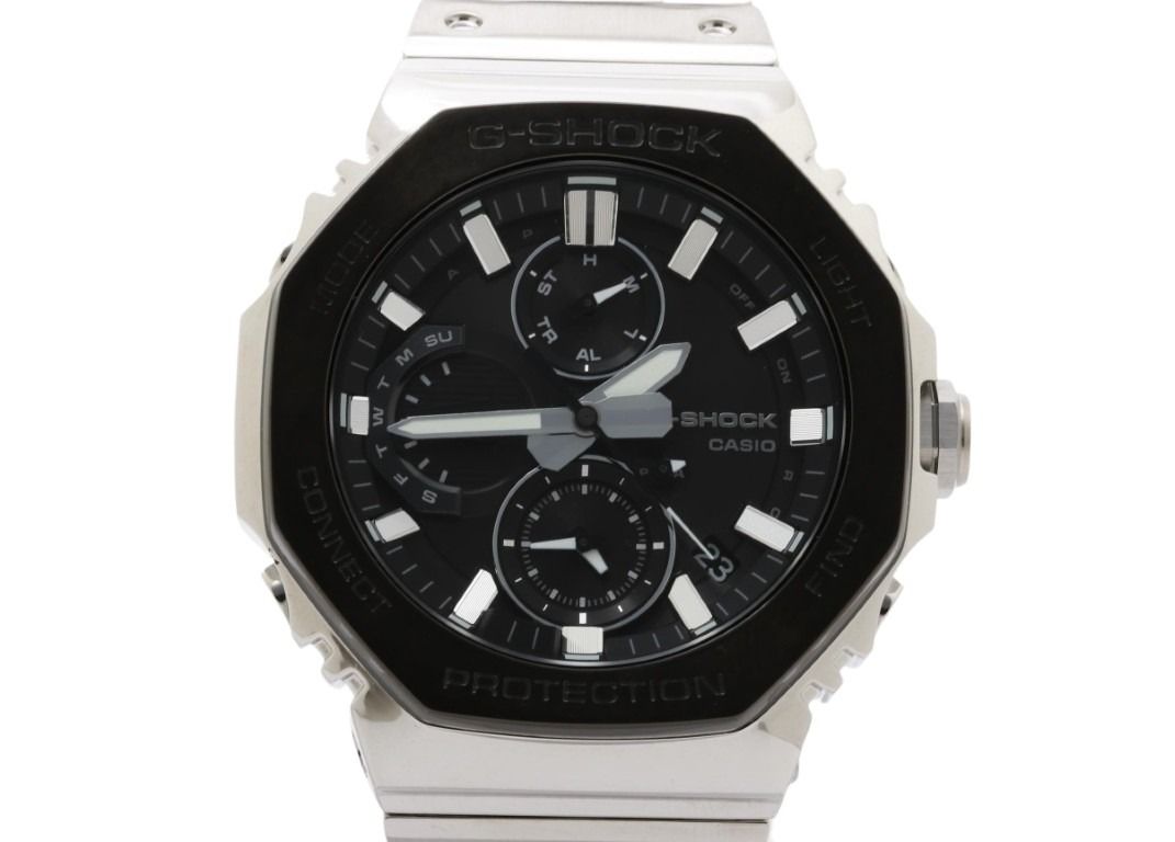 CASIO カシオ 時計 G-SHOCK FULL METAL GMC-B2100 SERIES GMC-B2100BT-1AJF ブラック シルバー系 ステンレススチール メンズ アナログ 美品