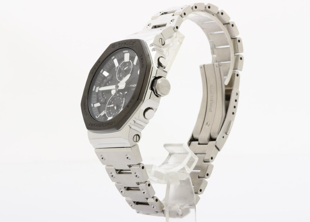 CASIO カシオ 時計 G-SHOCK FULL METAL GMC-B2100 SERIES GMC-B2100BT-1AJF ブラック シルバー系 ステンレススチール メンズ アナログ 美品
