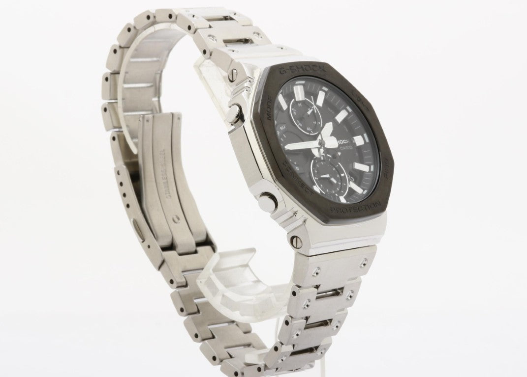 CASIO カシオ 時計 G-SHOCK FULL METAL GMC-B2100 SERIES GMC-B2100BT-1AJF ブラック シルバー系 ステンレススチール メンズ アナログ 美品