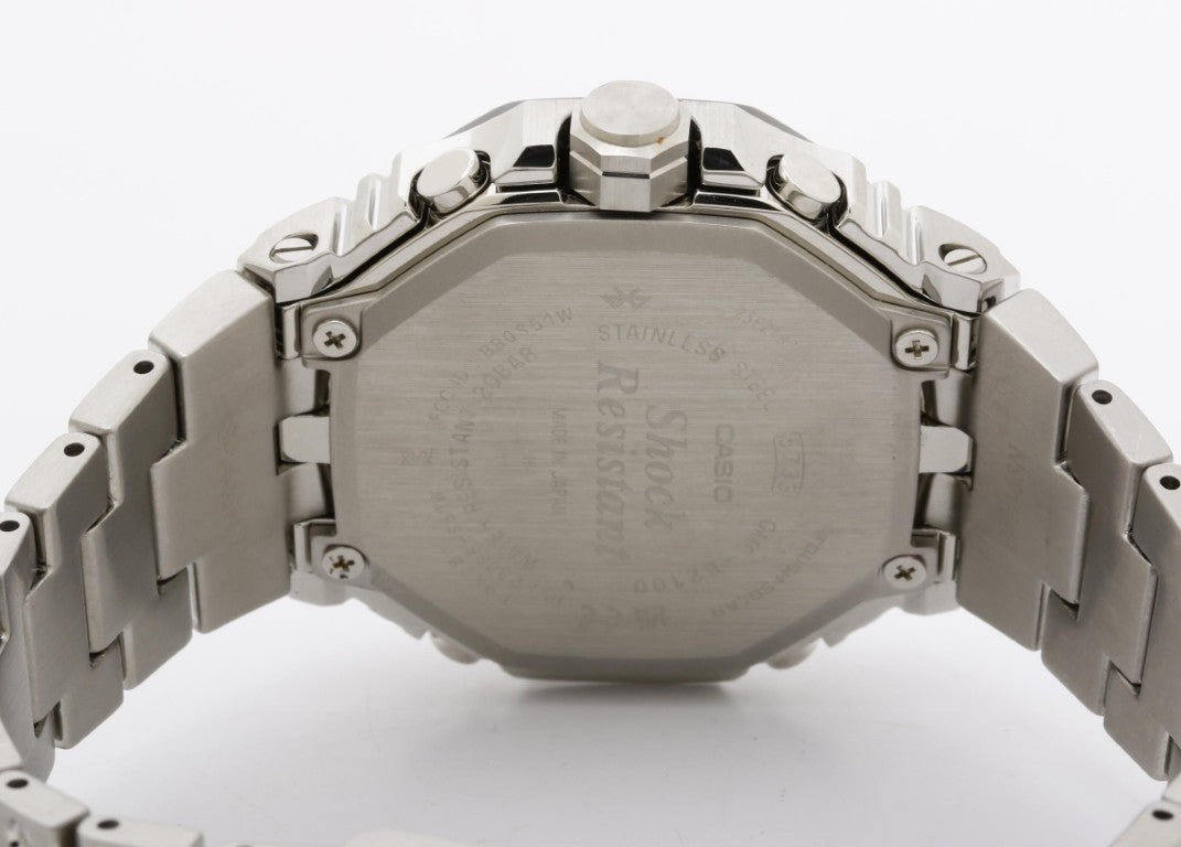 CASIO カシオ 時計 G-SHOCK FULL METAL GMC-B2100 SERIES GMC-B2100BT-1AJF ブラック シルバー系 ステンレススチール メンズ アナログ 美品