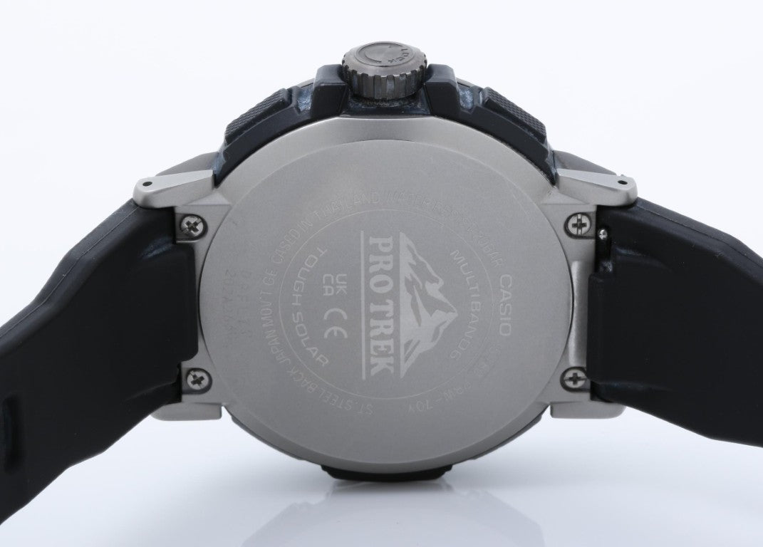 CASIO カシオ 時計 PRO TREK プロトレック Multifield Line PRW-70Y-1JF ブラック系 樹脂／ステンレススチール デュラソフトバンド（シリコーン樹脂） メンズ アナデジ 美品
