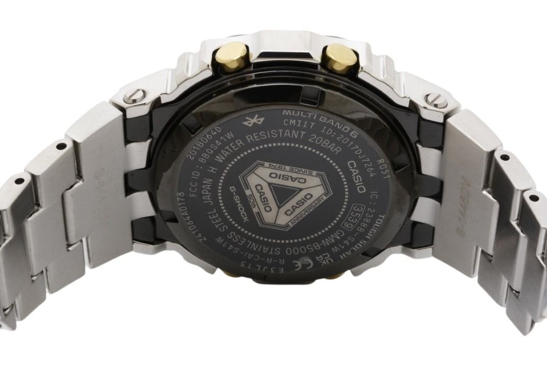 CASIO カシオ 時計 G-SHOCK カシオウオッチ50周年記念モデル FULL METAL 5000 SERIES GMW-B5000SS-2JR ブラック シルバー系 ステンレススチール メンズ デジタル 超美品