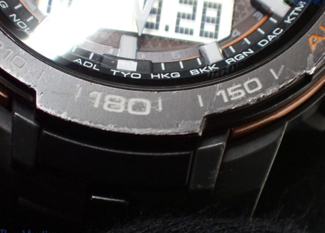 CASIO カシオ 時計 PRO TREK プロトレック PRW-6000Y-1JF ブラック系 カーボン ステンレススチール 樹脂バンド メンズ アナデジ 美品