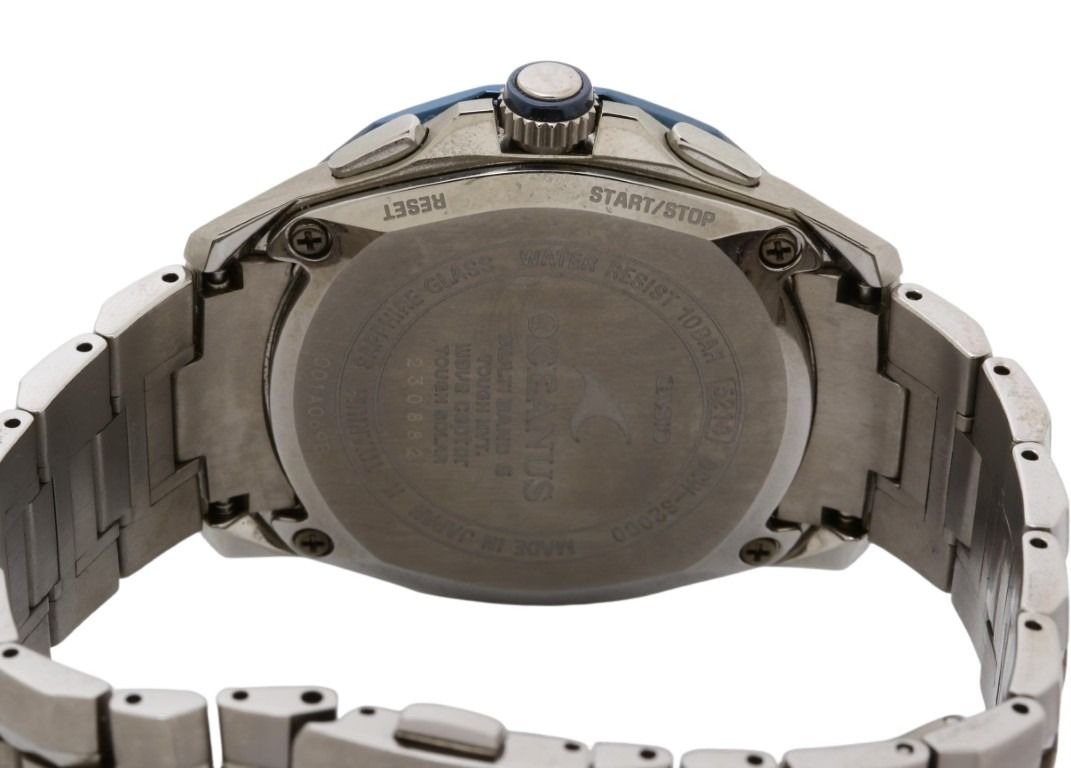 CASIO カシオ 時計 OCEANUS オシアナス OCW-S2000P-2AJF ブルー シルバー系 チタン メンズ アナログ 美品