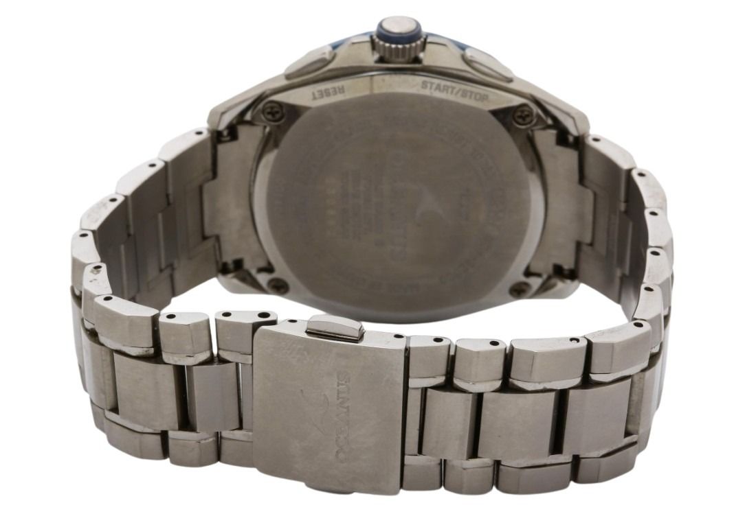 CASIO カシオ 時計 OCEANUS オシアナス OCW-S2000P-2AJF ブルー シルバー系 チタン メンズ アナログ 美品