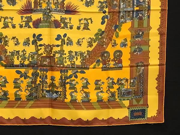 HERMES エルメス スカーフ カレ90 マルチカラー シルク100% レディース ASTRES es SOLEILS 天体と太陽 美品