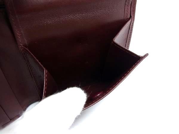 Cartier カルティエ 財布 マストライン ボルドー レザー メンズ 二つ折り 財布