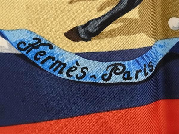 HERMES エルメス スカーフ カレ90 マルチカラー シルク100% レディース PLAZA DE TOROS 闘牛場 美品