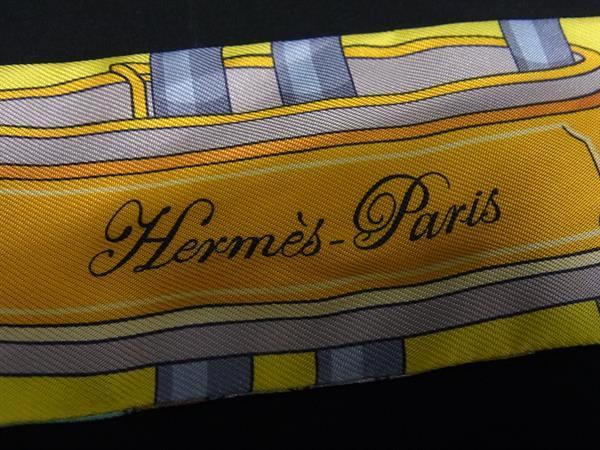 HERMES エルメス スカーフ ツイリー マルチカラー シルク100% レディース Colliers de chiens remix コリエドシアン リミックス 美品