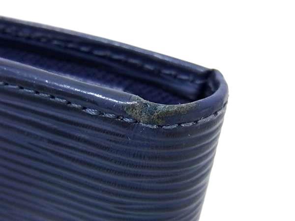 LOUIS VUITTON ルイヴィトン 財布 ポルトビエ コンパクト M63555 トレドブルー エピ ユニセックス 二つ折り 財布 美品