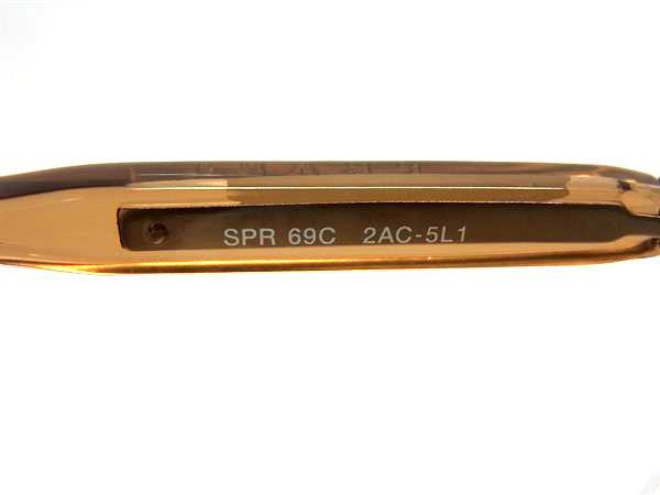 PRADA プラダ サングラス SPR 69C オレンジ クリアオレンジ プラスチック ユニセックス 美品